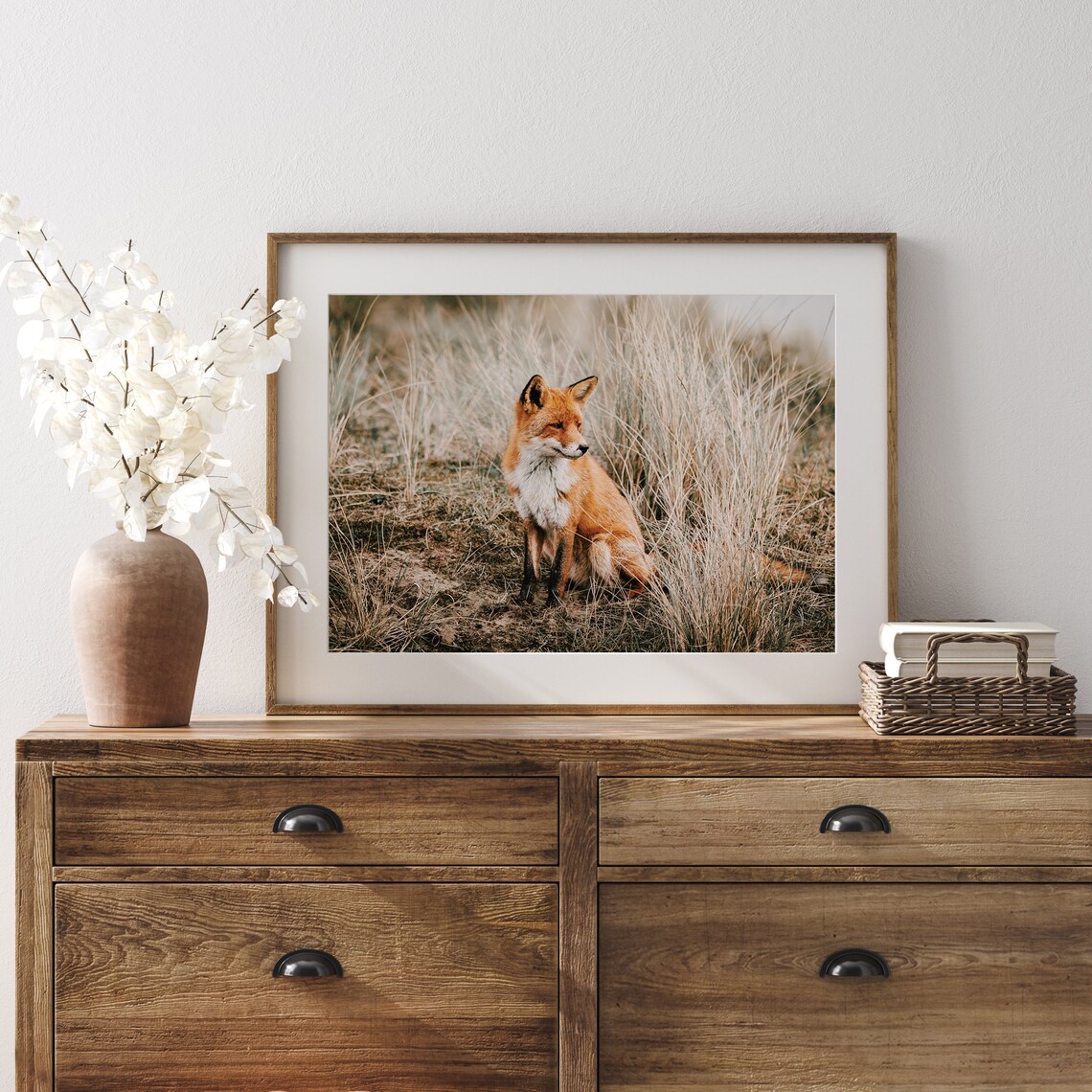 Fox In Field Rustic Home Decor Art Print - Image 4