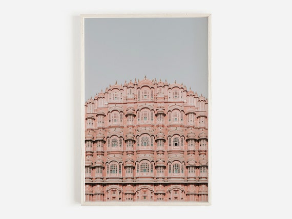 India Architecture Print Boho Wall Art Jaipur Print India Photography India Travel Print Art