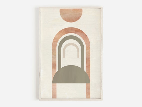 Abstract Bedroom Print Boho Wall Decor Neutral Art Print Poster Boho Prints Living Room Decor Abstract Wall Art Print