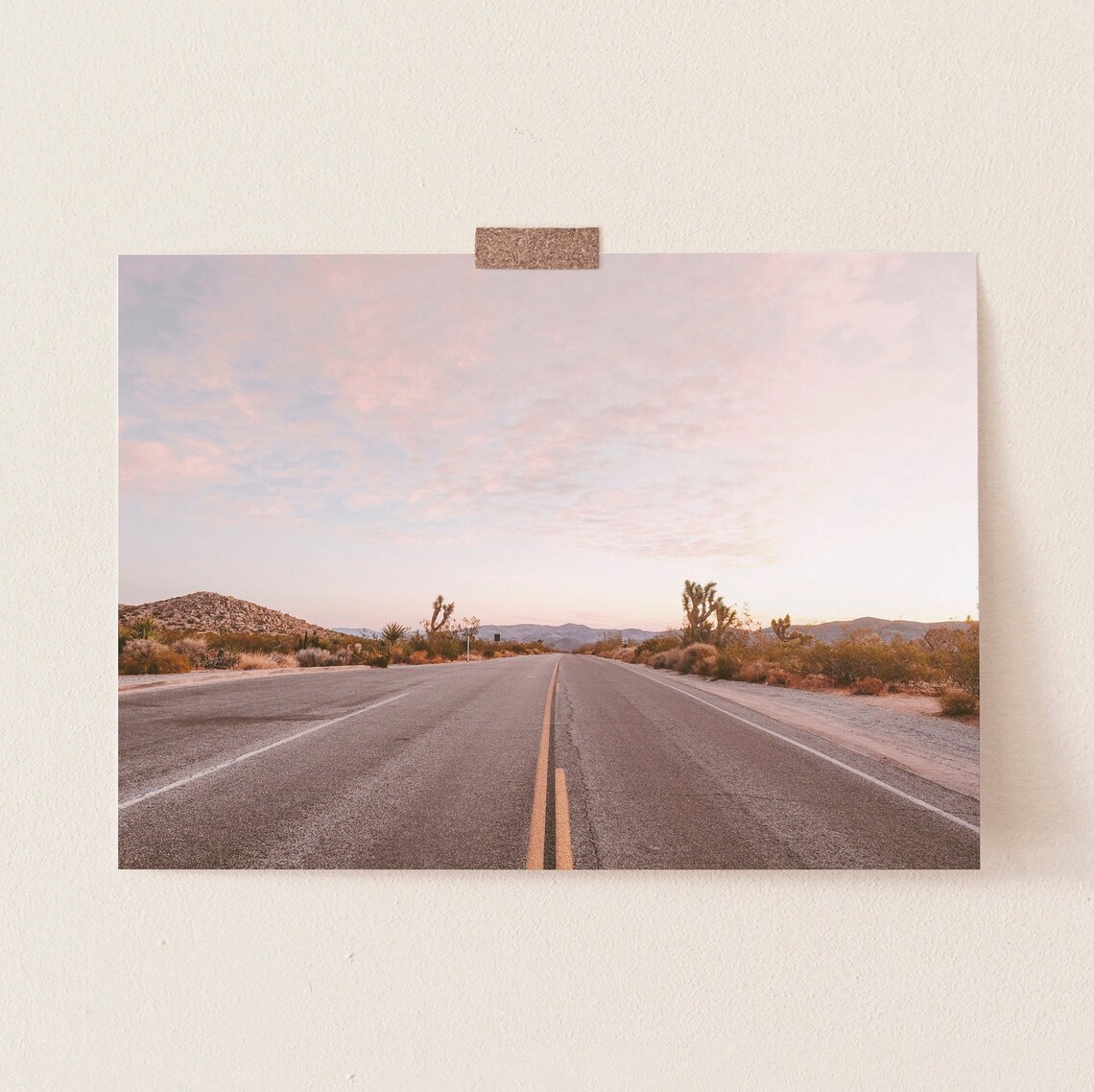 Joshua Tree Highway Desert Art Print, Arizona Landscape - Image 3