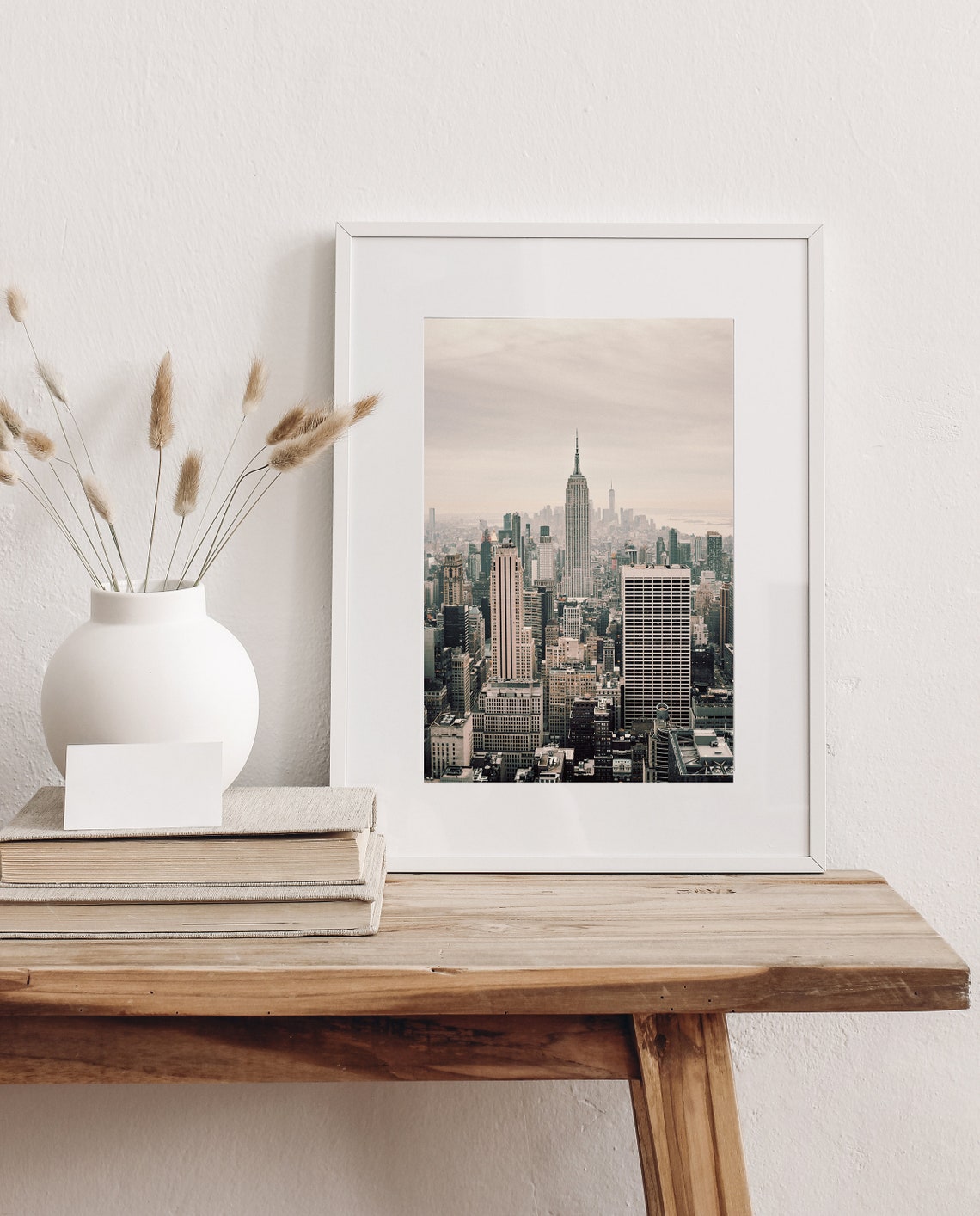 New York City Print Pastel City Photo Empire State Building Modern New York Nyc Photography New York Architecture Blush City Print - Image 4