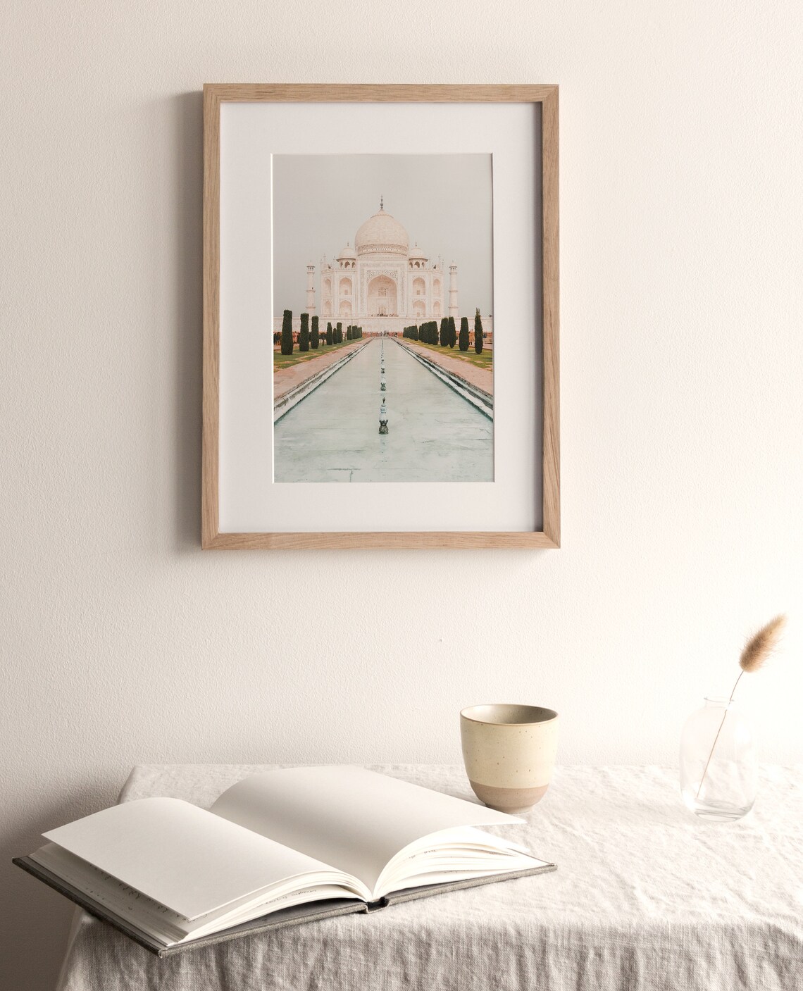 Taj Mahal Boho Travel Poster, Minimalist India Art - Image 4