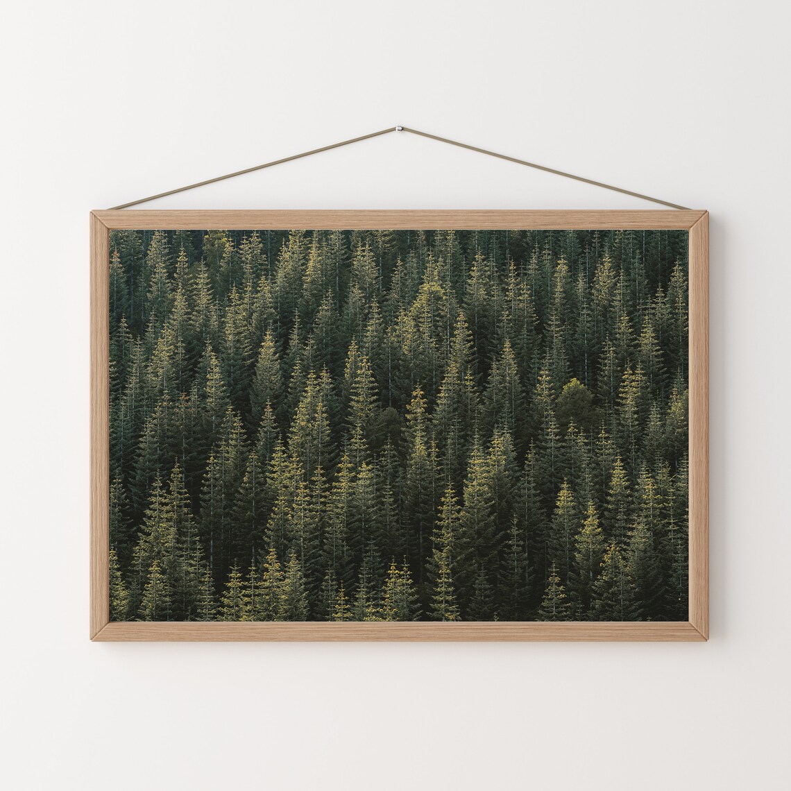 Mountain Forest Art Print, Modern Rustic Landscape - Image 3