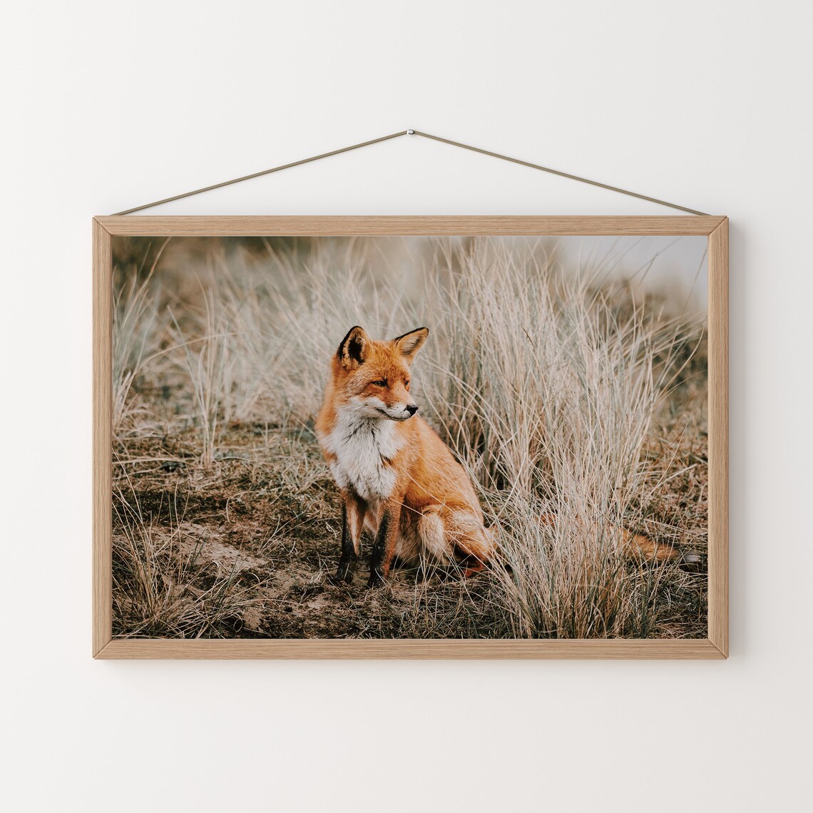 Fox In Field Rustic Home Decor Art Print - Image 3
