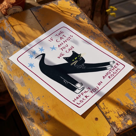 Funny Cat Lover Art Print