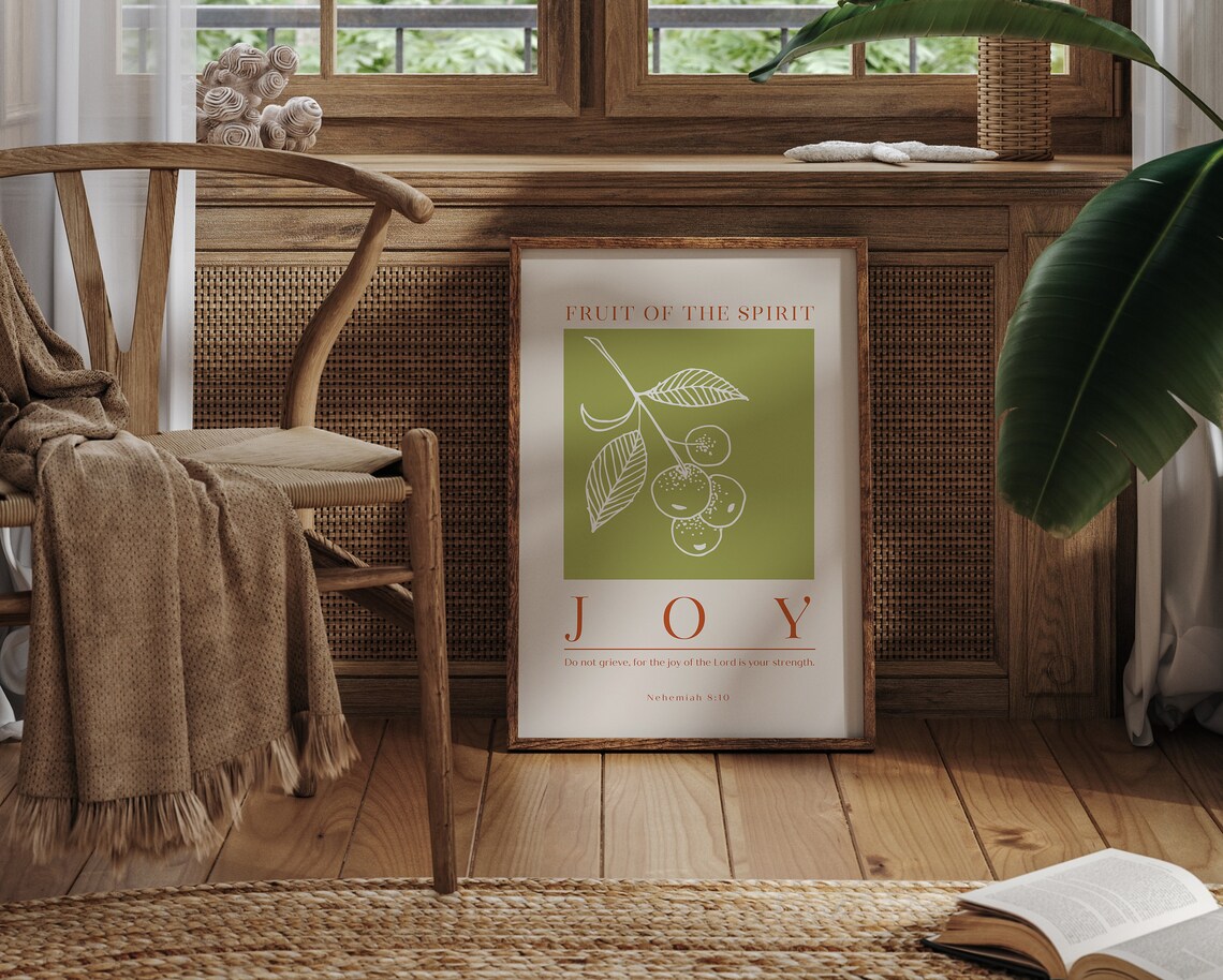 Fruit Of The Spirit Joy Bible Verse Poster - Image 5