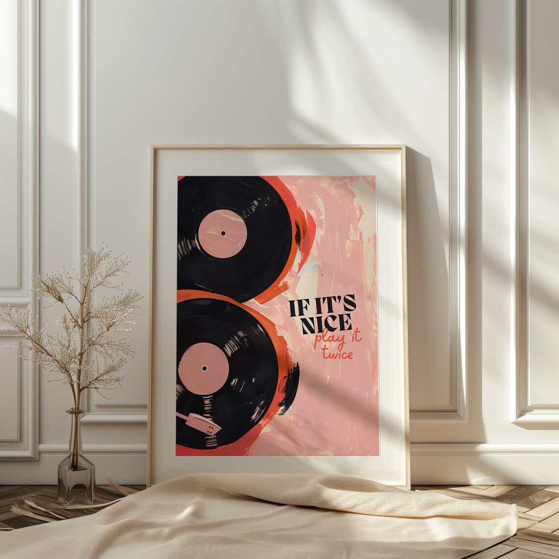 Vintage Record If Its Nice Play It Twice Art Print - Image 2