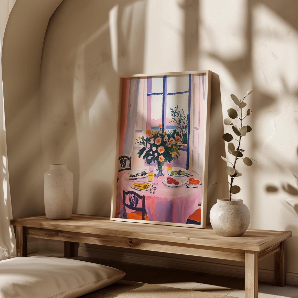 Matisse Inspired Open Window Breakfast Fauvist Dining Art Print - Image 2