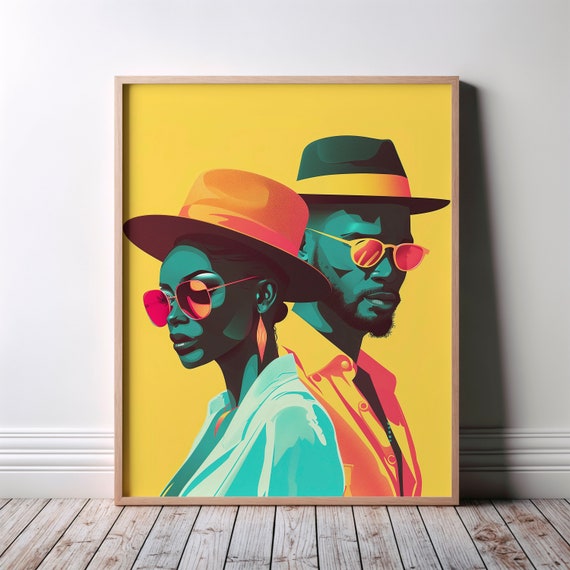African Wall Art Poster Afrocentric Blackinspired Black Contemporary Afrofuturism