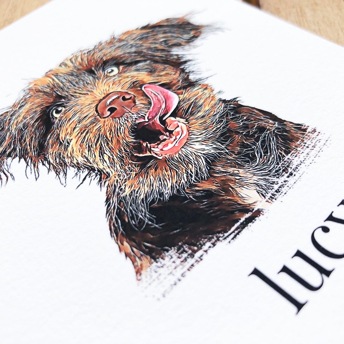 Custom Pet Portrait, Dog and Cat Portrait Art Print - Image 3