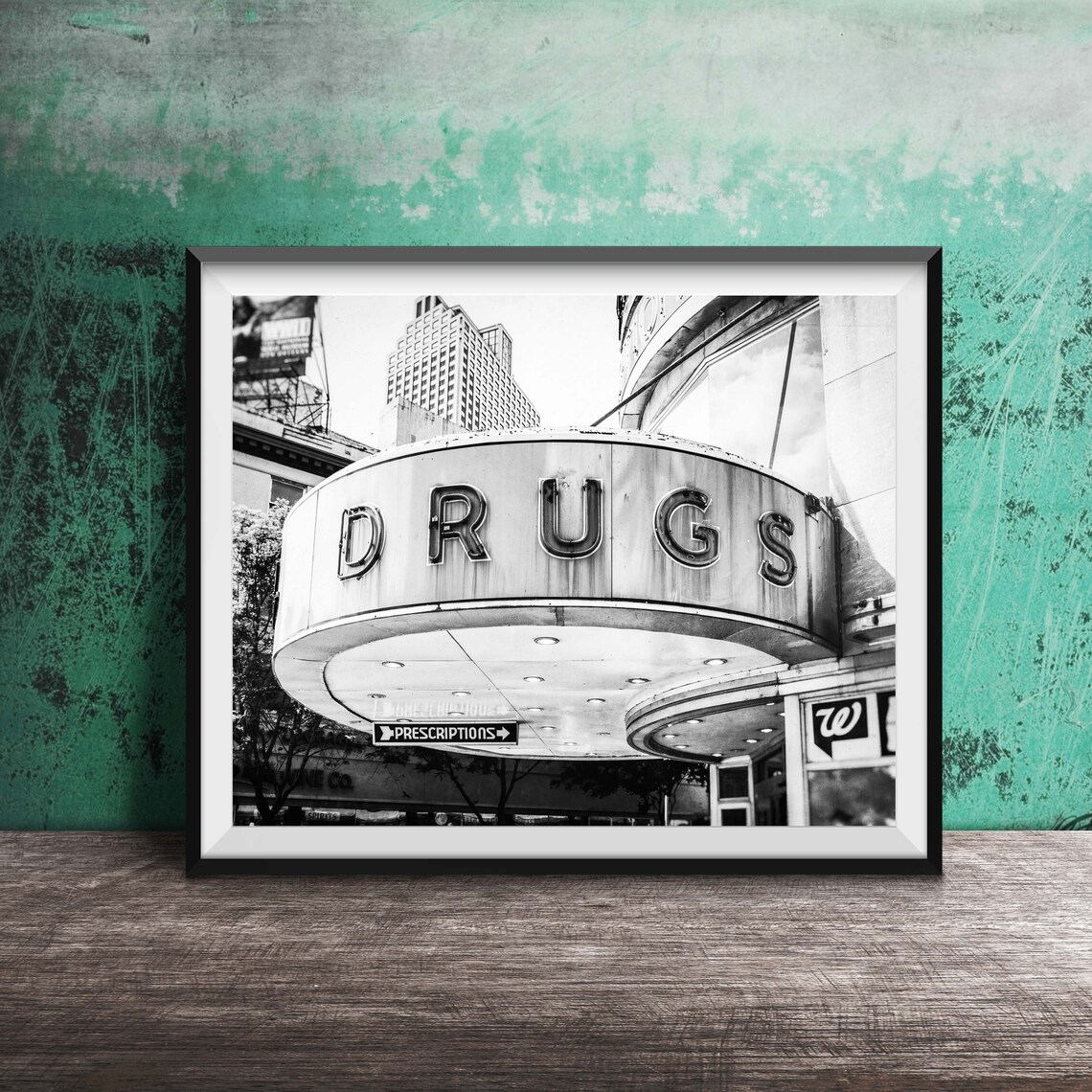 Drugs Walgreens Neon Sign Bathroom Pharmacy Sign Photography Drugstore Art Restroom Decor Drug Store Medicine Cabinet - Image 2