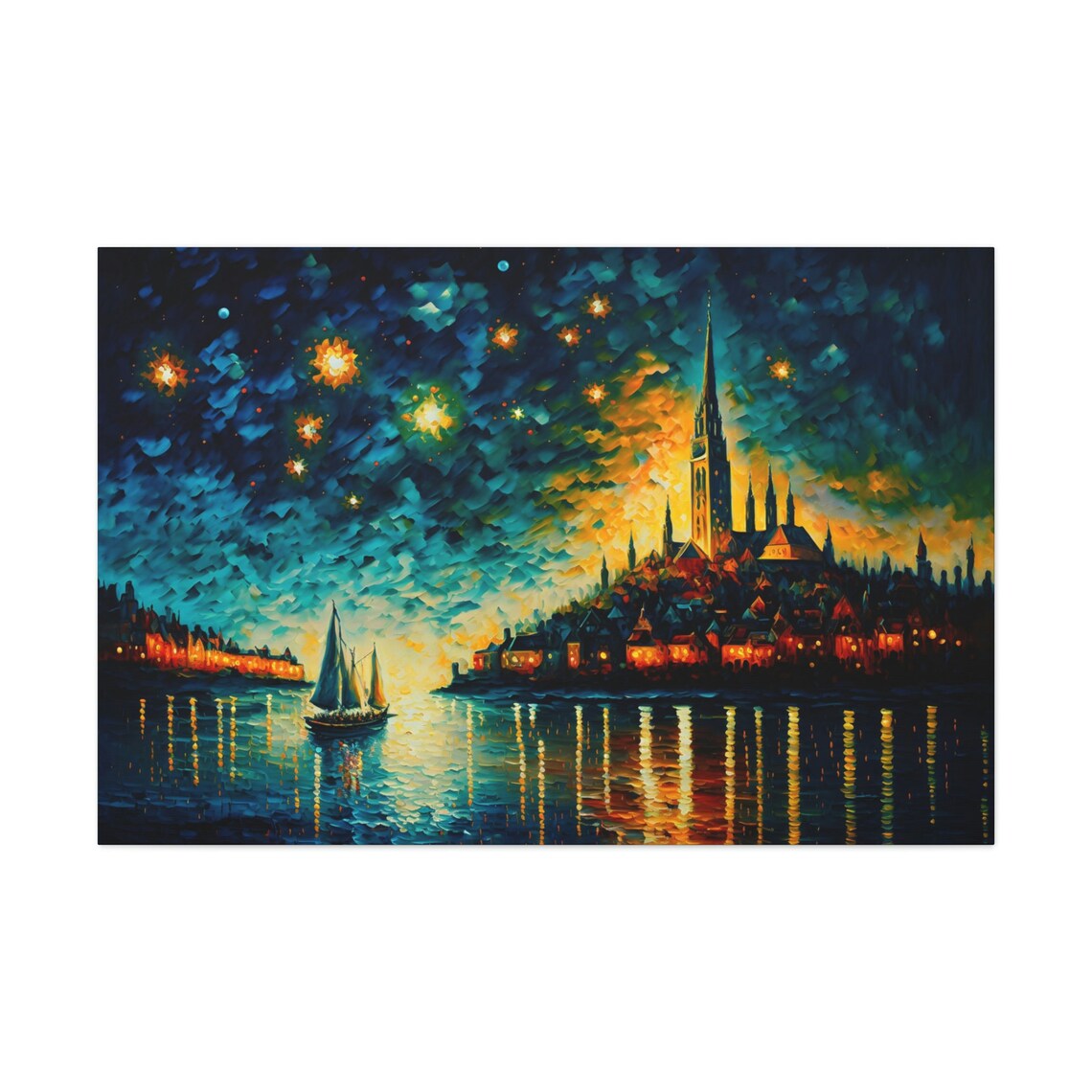 Sailboat Coming Ashore, Coastal Nautical Art