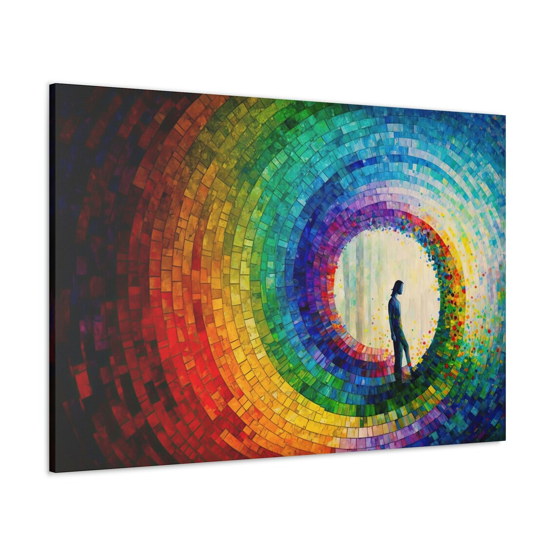 Abstract Expression Color Wheel, Fantasy Portal Art Print - Image 3