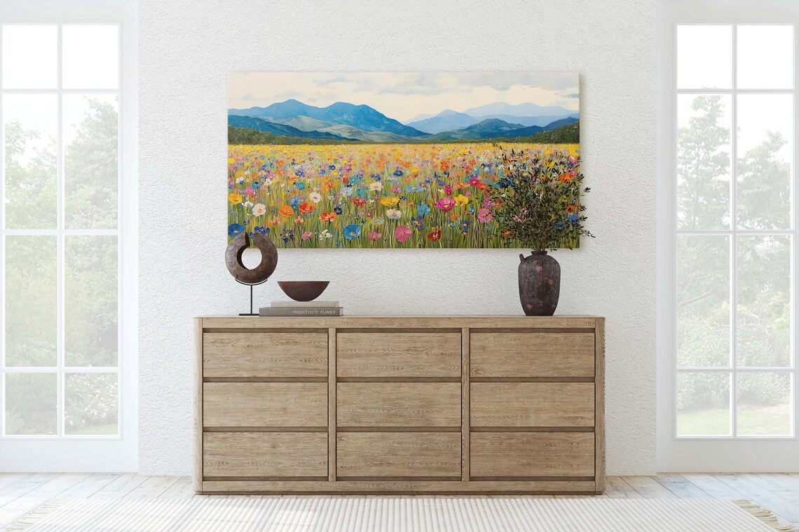 Natures Peak Mountain Wildflowers Scenic Landscape - Image 2