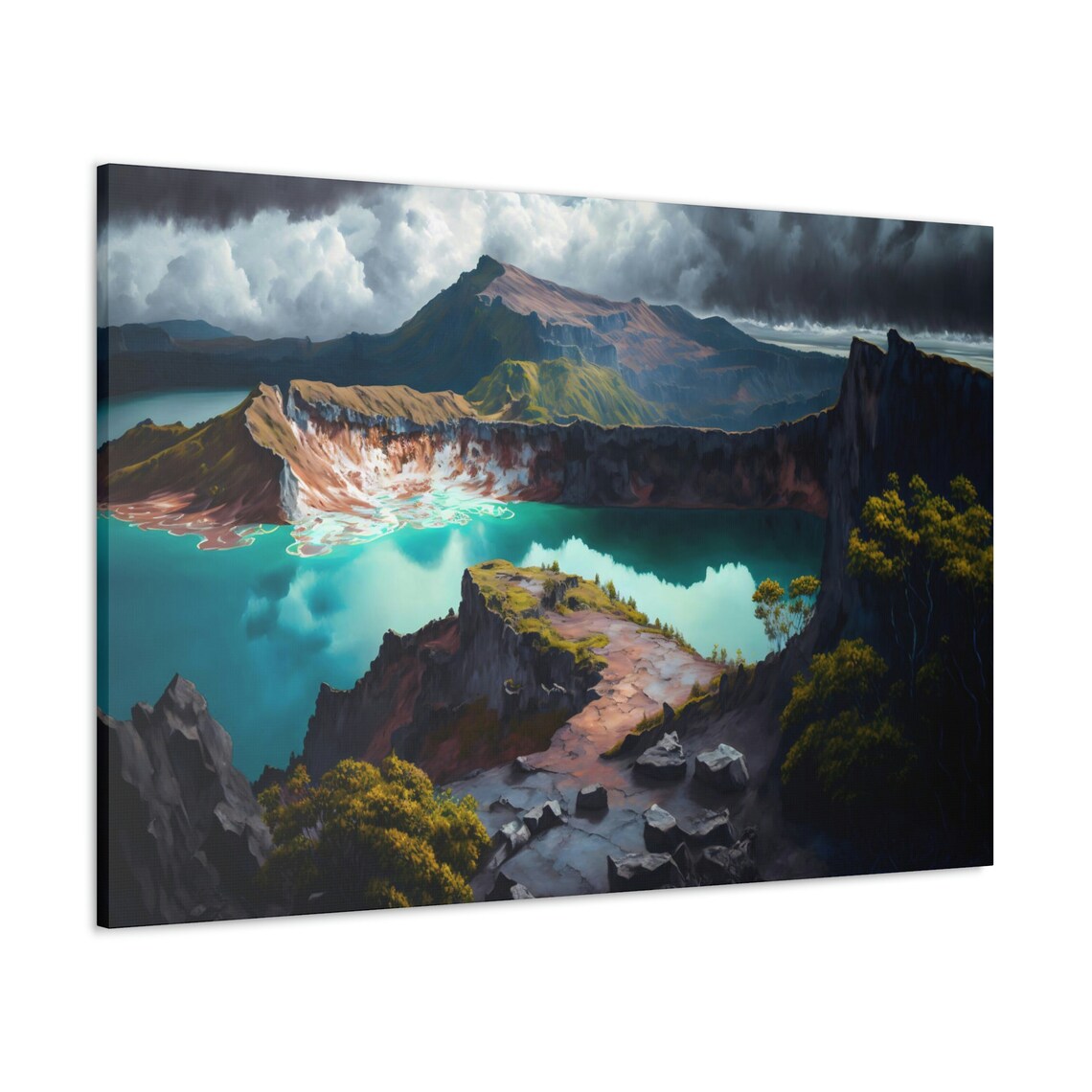 Mount Kelimutu Lakes Landscape Art Print - Image 3