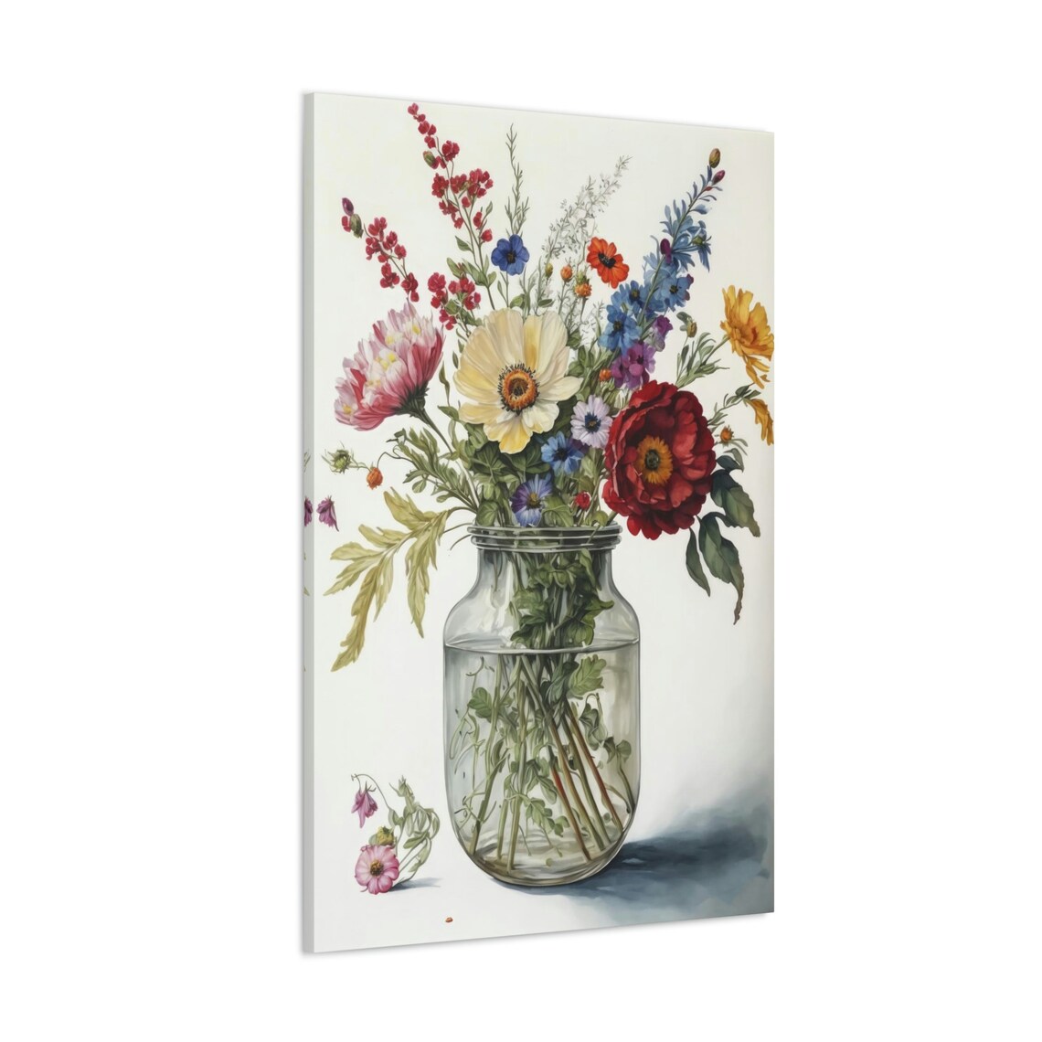 Wildflowers Vase Floral Art Print, Botanical Decor - Image 3