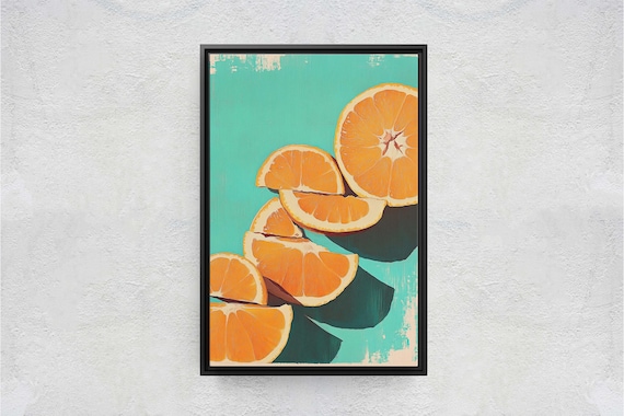 Cut Oranges Pop Art, Kitchen Decor
