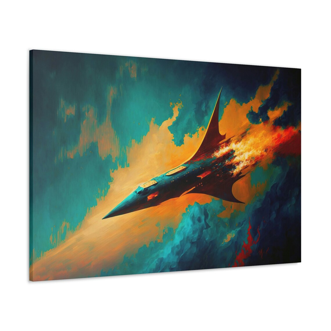 Rocket Reentry - Modern Abstract Art Print - Image 3