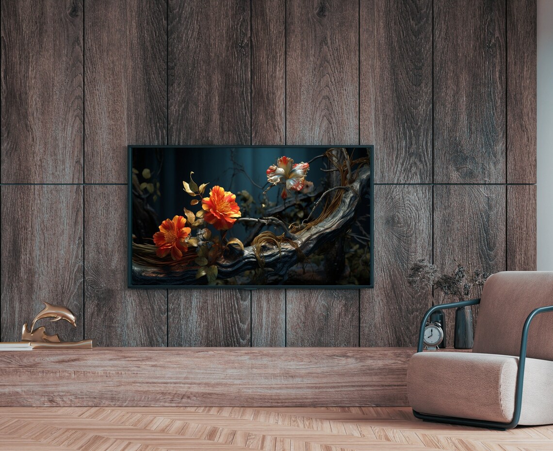 Van Gogh Floral Artwork, Elegant Living Room Decor - Image 2