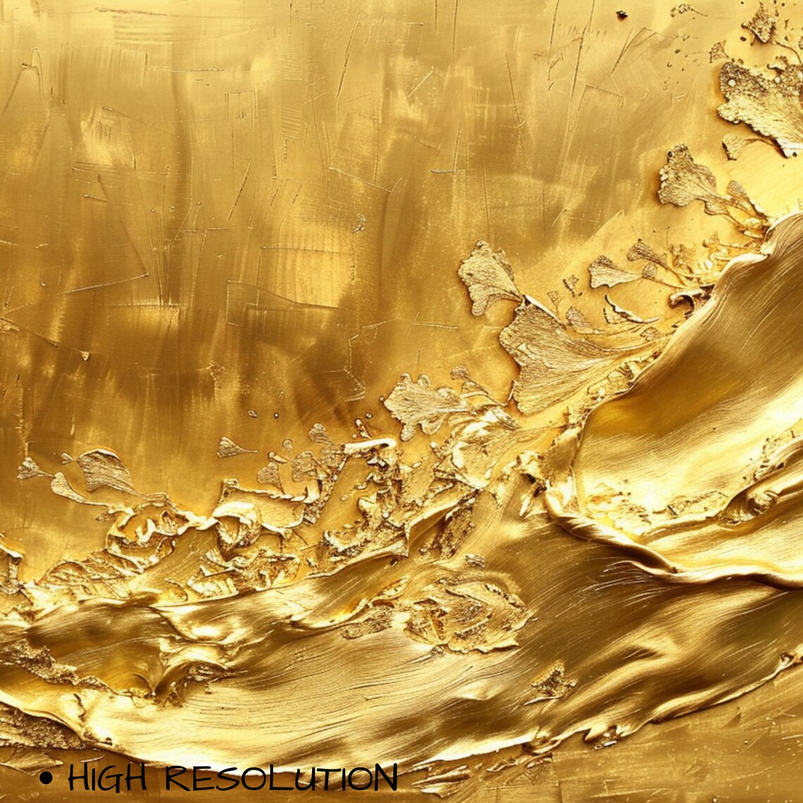 Simple Gold Beauty, Fashion Portrait Art - Image 3