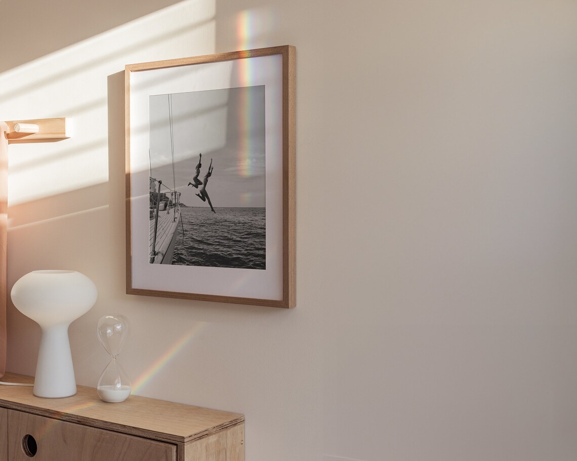 Friends Freedom Jump Sail Boat Yacht Vintage Art Print - Image 5