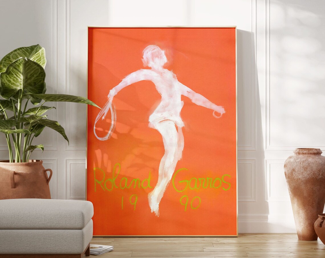 Roland Garros French Open 1990 Travel Poster