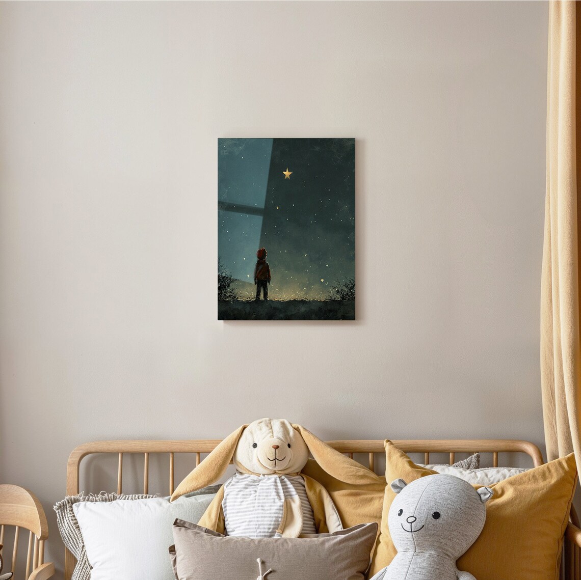 Boy Reaching Golden Star Night Sky How To Catch A Star Storybook Poster - Image 2
