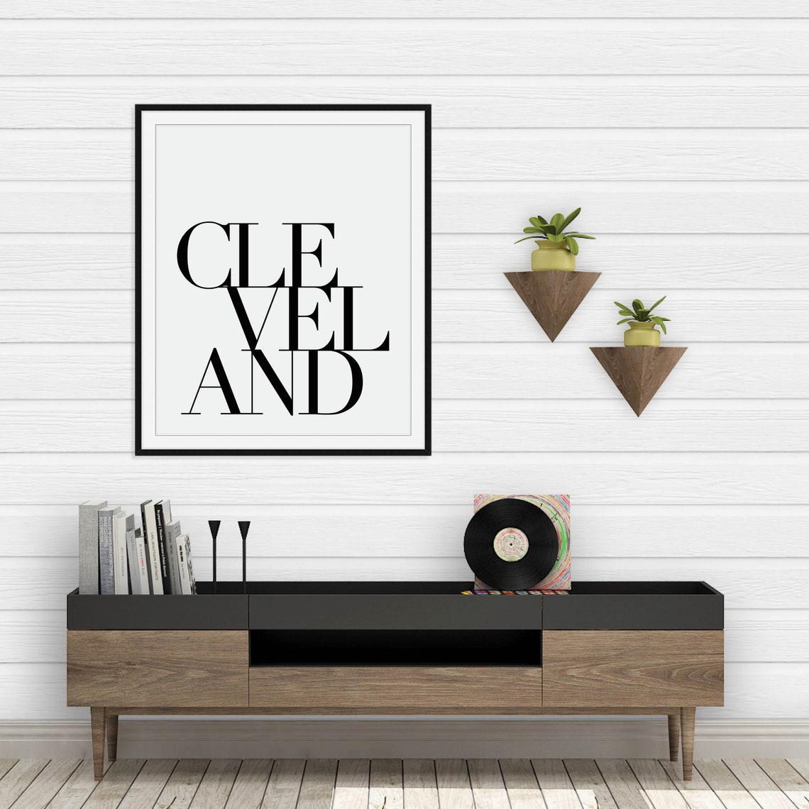 Cleveland Print Cleveland Poster Cleveland Art Cleveland Ohio Minimalist City Wall Art Hometown Art City Decor Cleveland Tennessee - Image 3