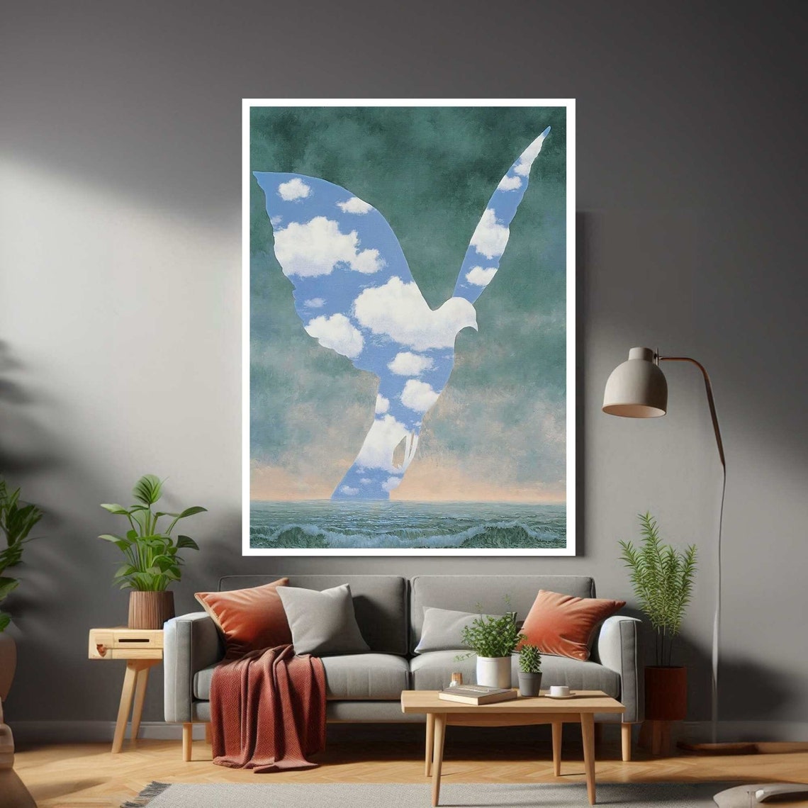 Rene Magritte The Great Family Dove Sky Surrealist Art Poster