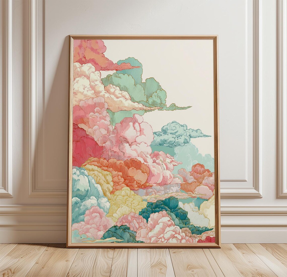 Pastel Cloudscape Wall Art Print