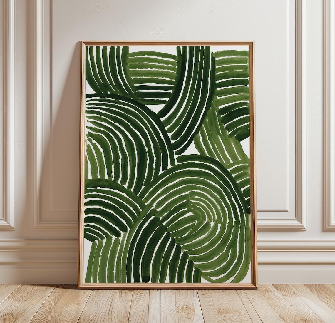 Abstract Wave, Bold Brushstroke Botanical Curve