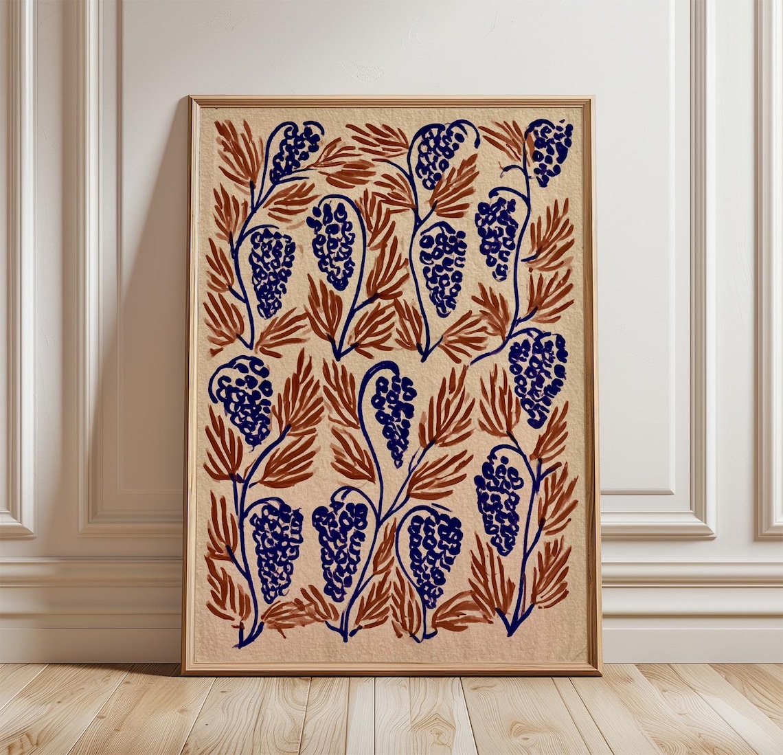 Grape Vine Mediterranean Kitchen Art Print