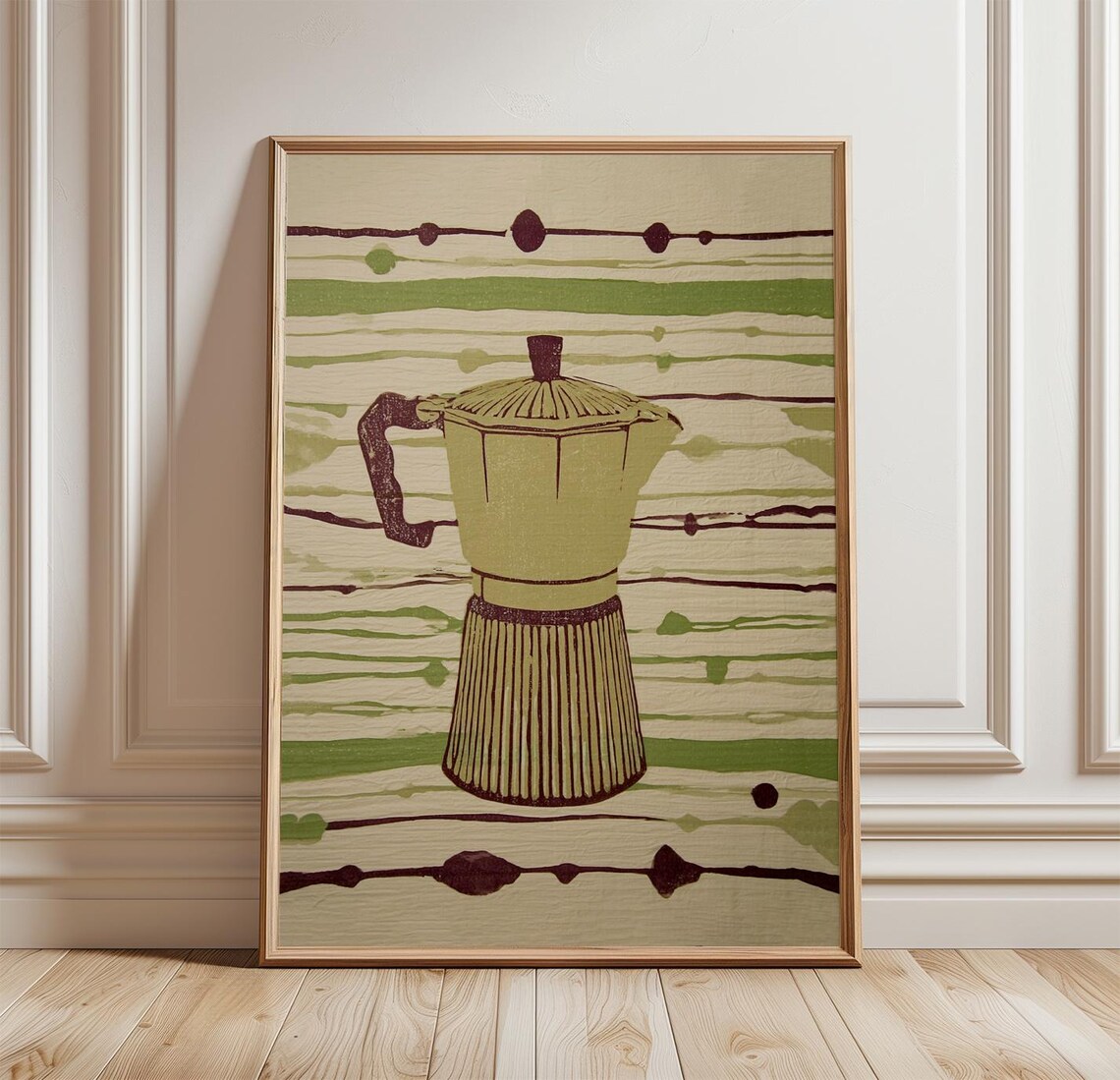 Espresso Coffee Pot, Kitchen Wall Art Poster
