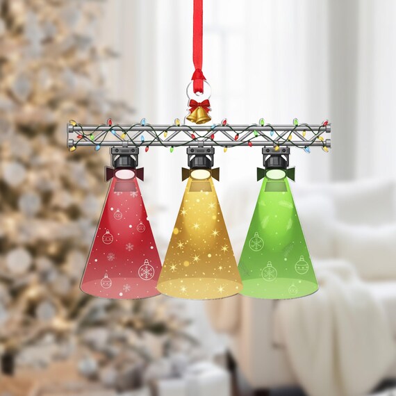 Theater Stage Lights Christmas Ornament Truss Spotlight Holiday Poster