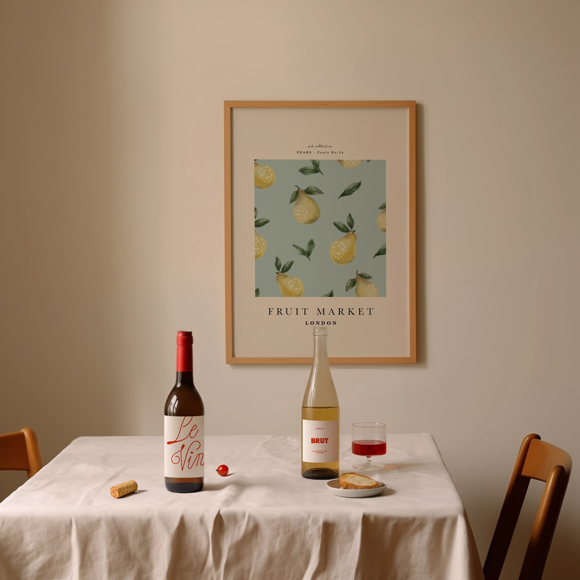 Fruit Market Pear Prints, Kitchen and Dining Room Art Print - Image 3