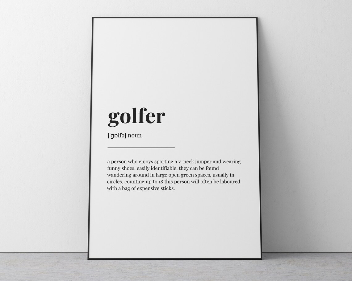 Golfer Definition Meaning, Gift for Golfer - Image 2