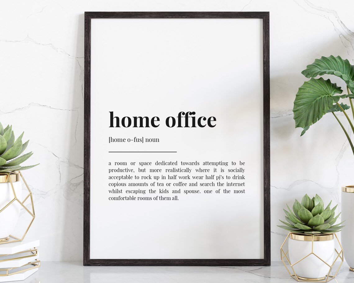 Home Office Definition Quote, Typography Poster - Image 3