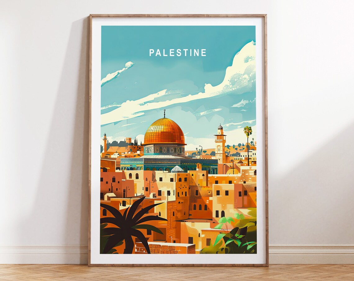 Palestine Al Aqsa Dome Of The Rock Old City Golden Dome Poster