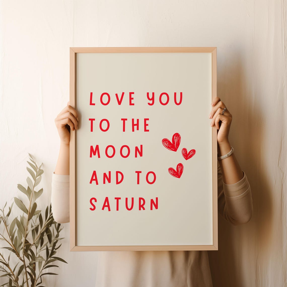Taylor Swift Moon And Saturn Lyrics Red Heart Quote Wall Poster
