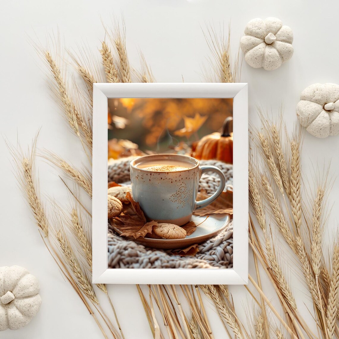 Autumn Coffee Poster, Seasonal Wall Art Print - Image 4