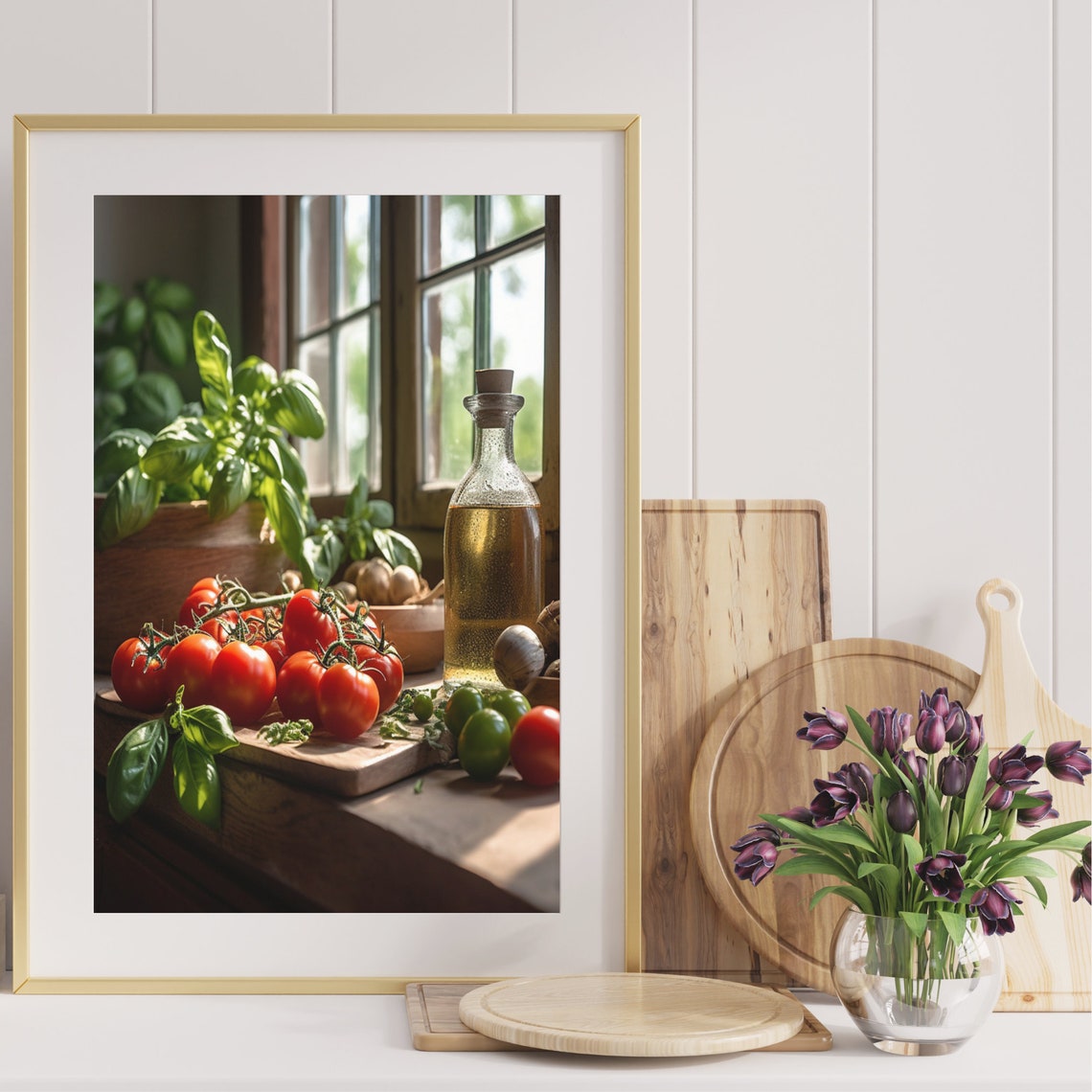 Kitchen Picture Tomato Basil Poster On Matte Premium Paper Decoration Wall Decoration - Image 4