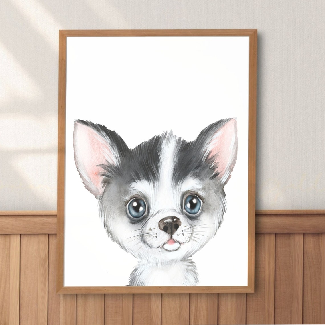 Puppy Wall Art Dog Print Dog Nursery Decor Watercolor Dog Poster Large Poster Dog Puppy Art Kids Room Decor - Image 2