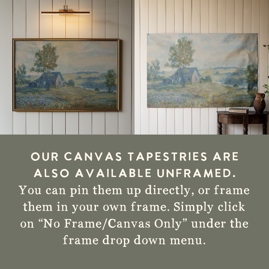 Vintage Impressionist Countryside Barn Scene Landscape Painting Poster - Image 2