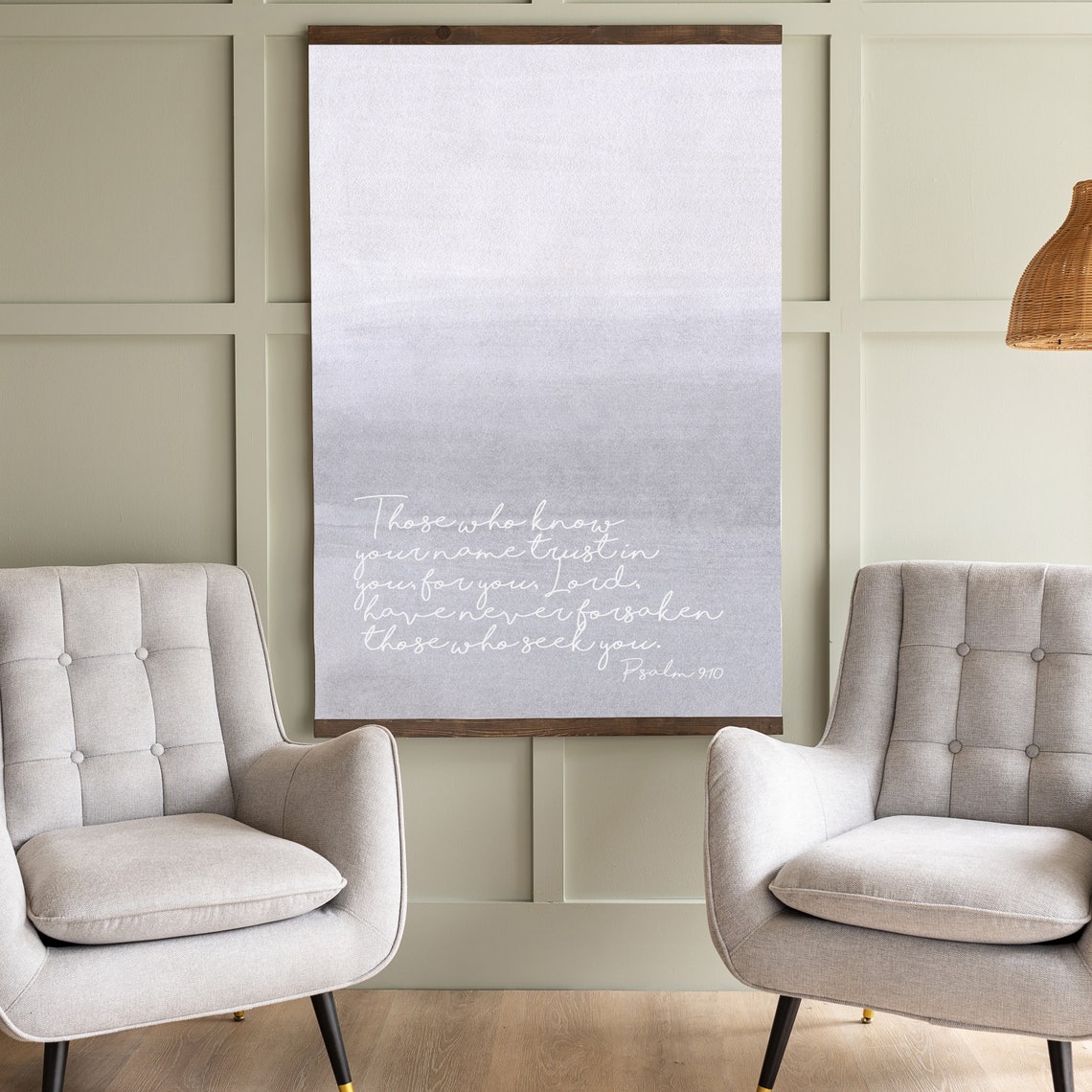 Psalm 9:10 Those Who Know Your Name Minimalist Scripture Wall Art - Image 3