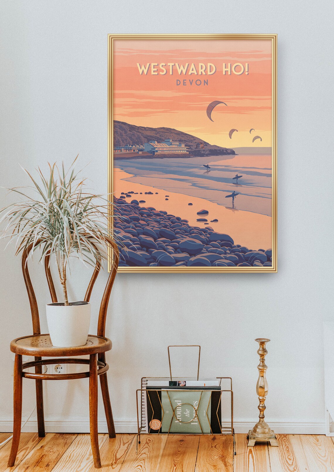 Westward Ho Vintage Travel Poster, North Devon - Image 2