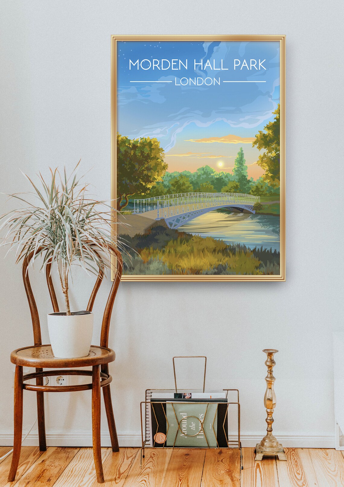 Morden Hall Park London Vintage Travel Poster - Image 2