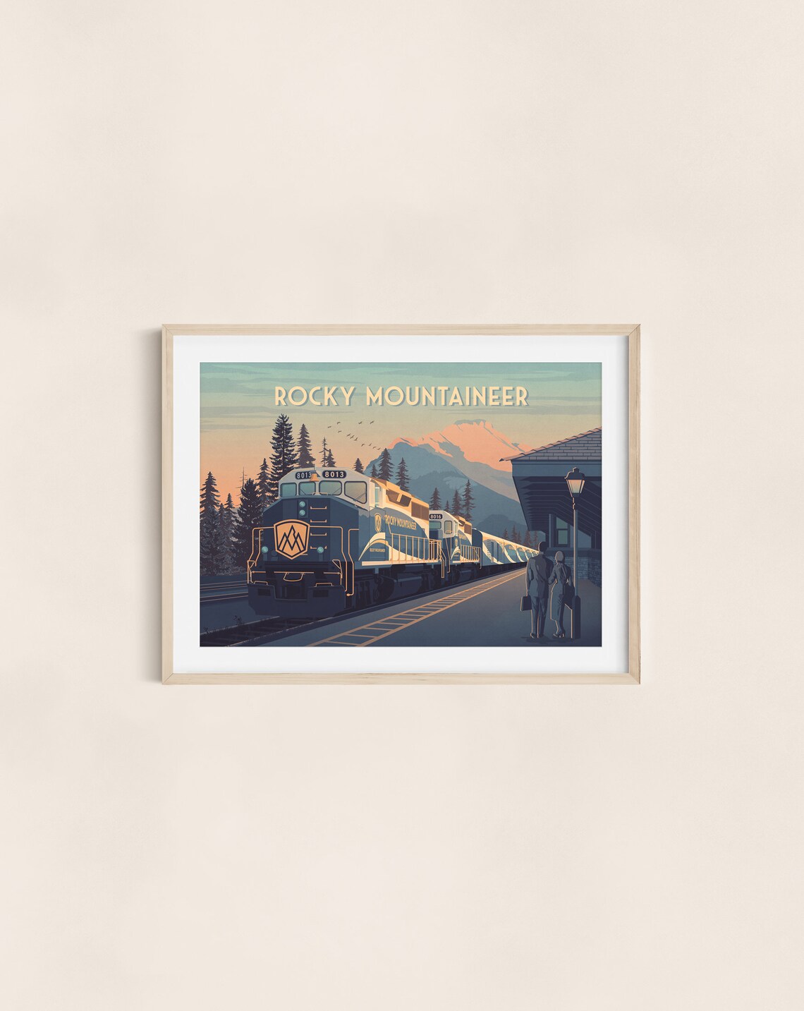 Rocky Mountaineer Canada Vintage Travel Poster - Image 4