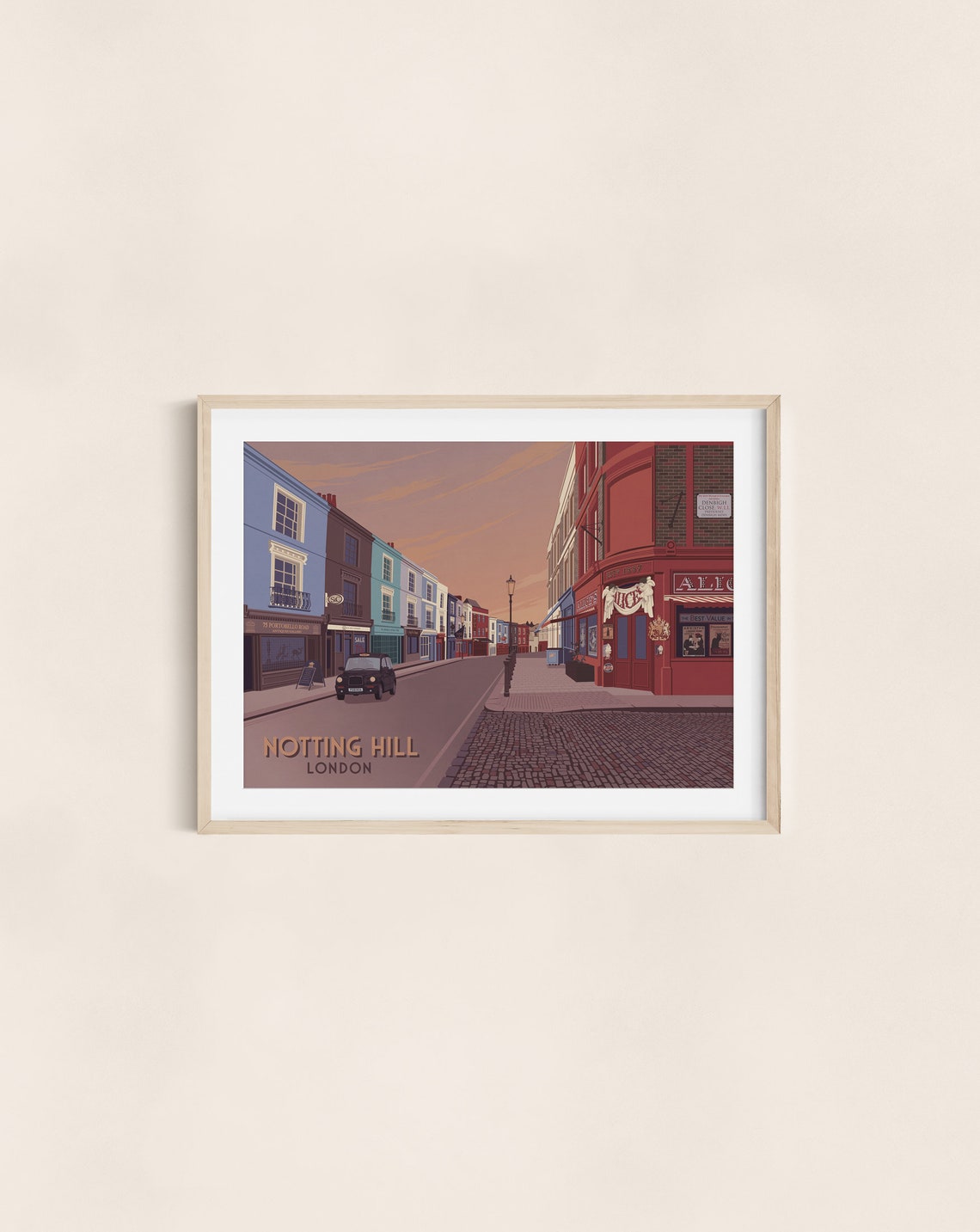 Notting Hill London Travel Poster Portobello Road Print Portobello Road Market Wall Art Print Notting Hill Carnival Westbourne Grove - Image 3