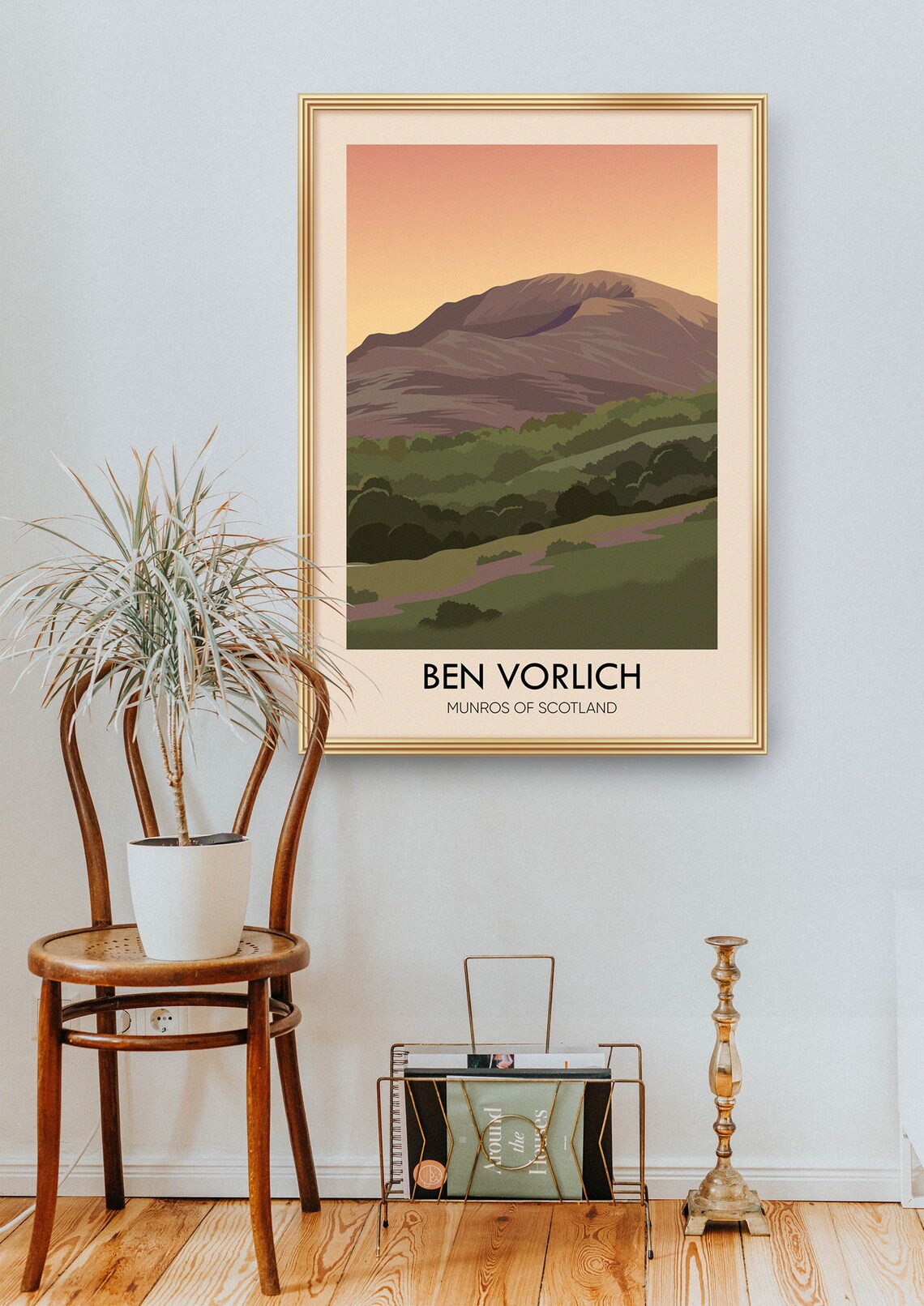 Ben Vorlich Vintage Travel Poster, Scottish Highlands - Image 2