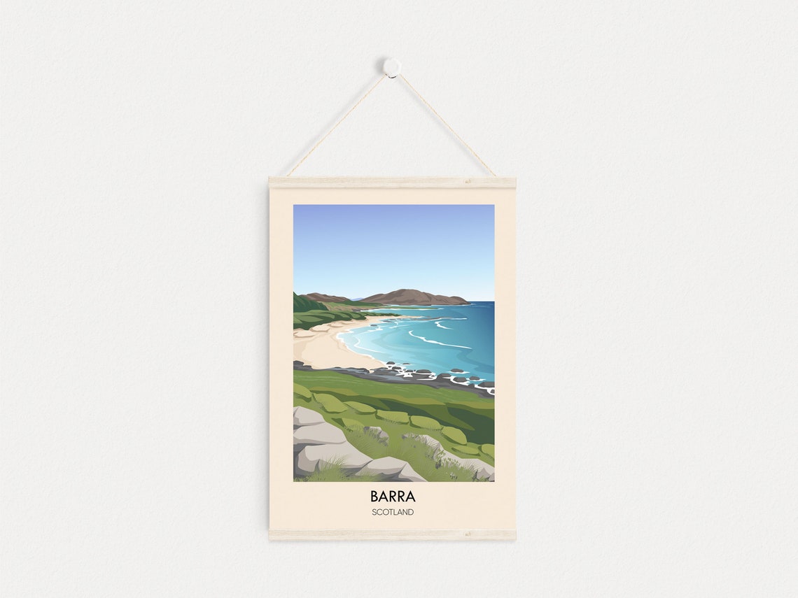 Barra Scotland Turquoise Bay Rocky Coast Outer Hebrides Poster - Image 4